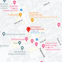 Карта оффиса в Крайстчерче